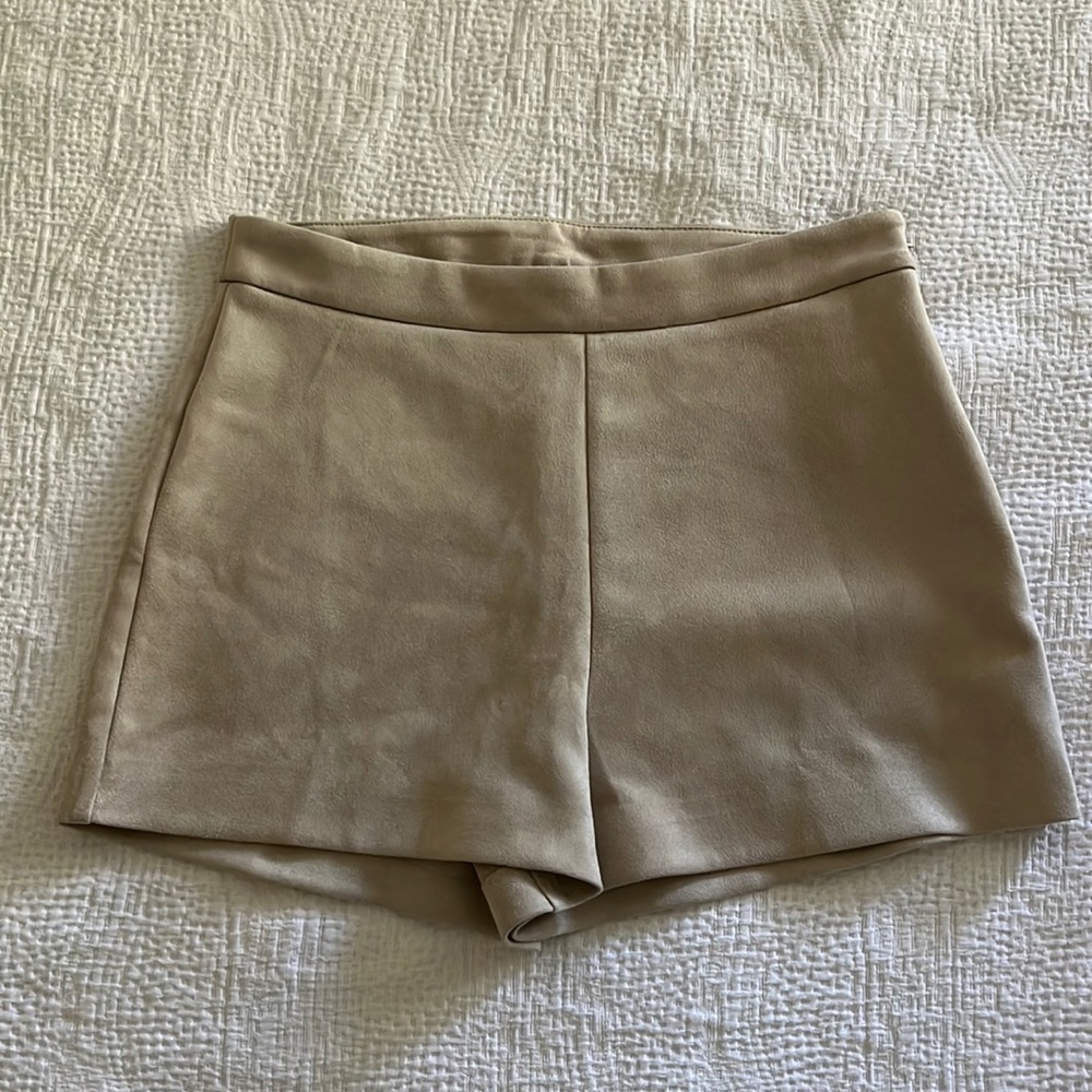 Suede Zara shorts